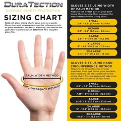 Dura-Gold Heavy Duty Black Nitrile Disposable Gloves, 6 Mil – Latex Free, Pow…