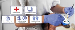 Innovative Haus Medical Grade Indigo Nitrile Exam Gloves – 100% Latex Free