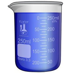 250ml Borosilicate Graduation Beaker – Lightweight and Thermal Shock Resistant
