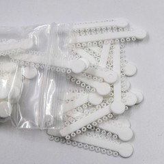1Pack/1040Pcs Dental Ligature Ties Orthodontic Elastic Rubber Bands 44 Colors