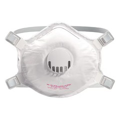 Kleenguard 55400 Disposable Respirator, P100, Molded, Adjustable, Molded Nose