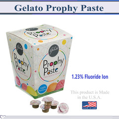 Dental Gelato Prophy Paste 1.23% APF Non Splatter All types & Flavor Gluten Free