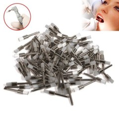 200Pc Dental Lab Nylon Latch Flat Polishing Polisher Prophylaxis Brushes 100 Pcs