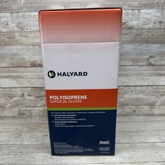 HALYARD Polyisoprene Surgical Gloves Size: 7.5 *1 Box 50 Pair* *See Date*12-24