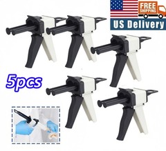 5*Dental Impression Mixing Gun Cartridge Dispenser for PVS Material 1:1 / 2:1 US
