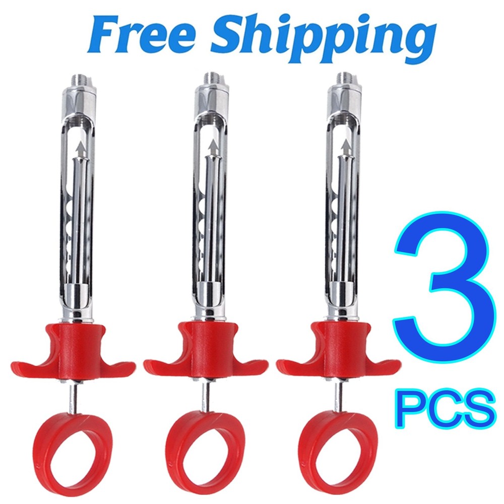 3Pcs Jeringa Dental de Anestesia 1.8ml Auto Pasiva – Tipo Auto Aspirante