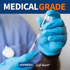 Medical Nitrile Exam Gloves Blue 100 PCs Powder-Free Food-Safe Disposable Glove