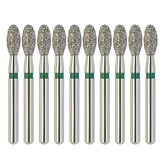 Dental Football Diamond Burs Red Yellow Green Multi-Use Friction Grip FG 368 379