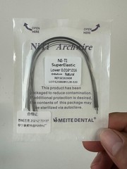 Dental Orthodontic Arch Wire Super Elastic Niti Round Rectangular Natural Form