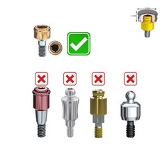 Zest Locator Abutment Retention Replacement Insert Cap Dental Overdenture Parts