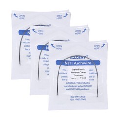 AZDENT Dental Orthodontic NITI Reverse Curve Arch Wires Rectangular True Form CE
