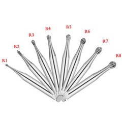 1-10 Dental Round Carbide Burs For Slow Speed Contra Angle Latch Type RA #1-8