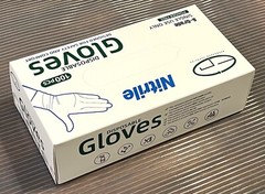 Gloves Blue Nitrile Powder Free, LARGE, Case of 34 boxes; 100pcs/box (3400pcs)