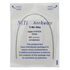 Dental TMA Molybdenum Beta Titanium Ti-Mo Alloy Arch Wire Rectangular/Round