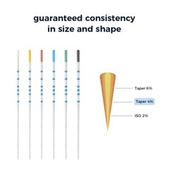 AZDENT Dental Gutta Percha Points Absorbent Paper Points Taper Endodontic Root