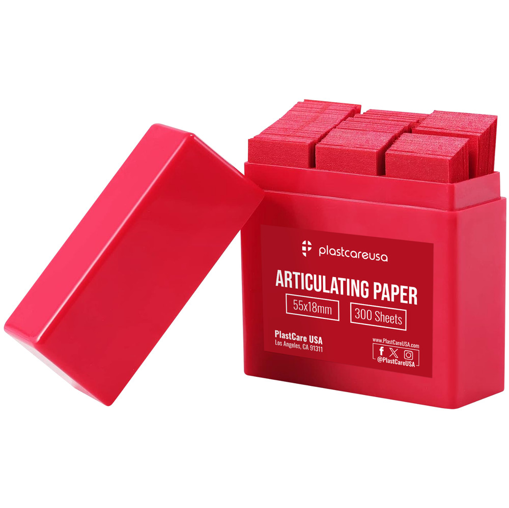 300 Red Articulating Paper Dental 55×18mm Ultra Thin Occlusal Contact Marking