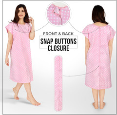 Women’S Hospital Gown Soft Comfortable and Stylish Patient Gown