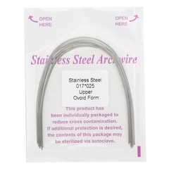 Dental Orthodontic Arch Wire Rectangular Ovoid Stainless Steel 16×16 17×25 18×25