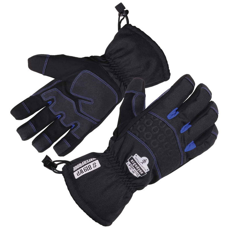 Ergodyne Unisex Adult Extreme Thermal Waterproof Winter Work Gloves Black Large