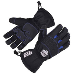 Ergodyne Unisex Adult Extreme Thermal Waterproof Winter Work Gloves Black Large