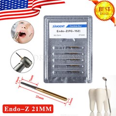10 Pcs Dental Endodontic Tungsten Carbide Burs Set FG Endo-Z Zekrya 21mm Drill