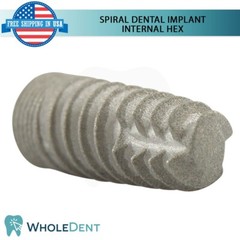 5x Dental Spiral Instrument Tool Int Hex 2.42mm Titanium Sterile Anodized