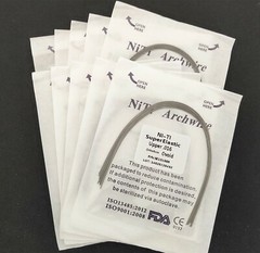 10Packs Dental Super Elastic/Stainless Steel/Thermal Activated Round Arch Wires