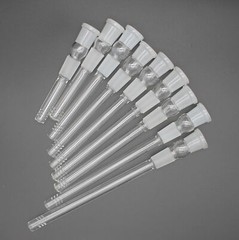 Clear Pyrex Borosilicate Lab Glass 18mm / 18mm Downstem (2.5-7″)