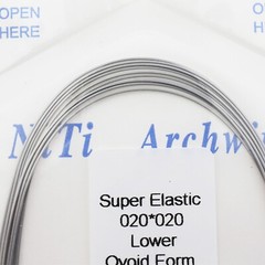 100PCS Dental Orthodontic Arch Wire Niti Round Rectangular Ovoid Natural 16X22