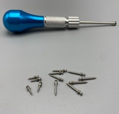 Dental Orthodontic Implant Mini Screws Self-Drilling Screwdriver Blue/Fuchsia