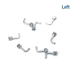 Dental Orthodontic Crimpable Hook Left/Right Sliding 90 Degree Bending 10Pc/pack