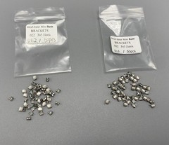 100 Pcs Dental Orthodontic Metal Brackets Mini Roth 022 345 Hooks Braces In Bulk