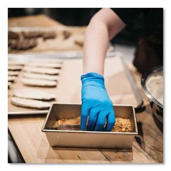 X3 Blue Nitrile Disposable Industrial Gloves 3 Mil Latex-Free/Food-Safe, 100/Box