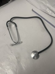 Black disposable stethescope unbranded
