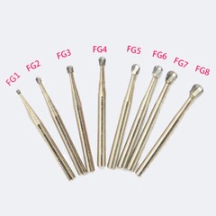 Dental Carbide Burs 19mm FG Straight Fissure Bur for High Speed