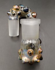 18mm Metallic (Green Exotic) Glass Drop Down Attachment Adapter