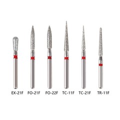97Types Dental Diamond Burs FG 1.6mm for High Speed Handpiece 5pcs/pack DL