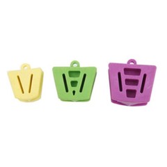 Large (Adult-Purple) Autoclave Mouth Silicone Props Bite Blocks Dental Bag of 10