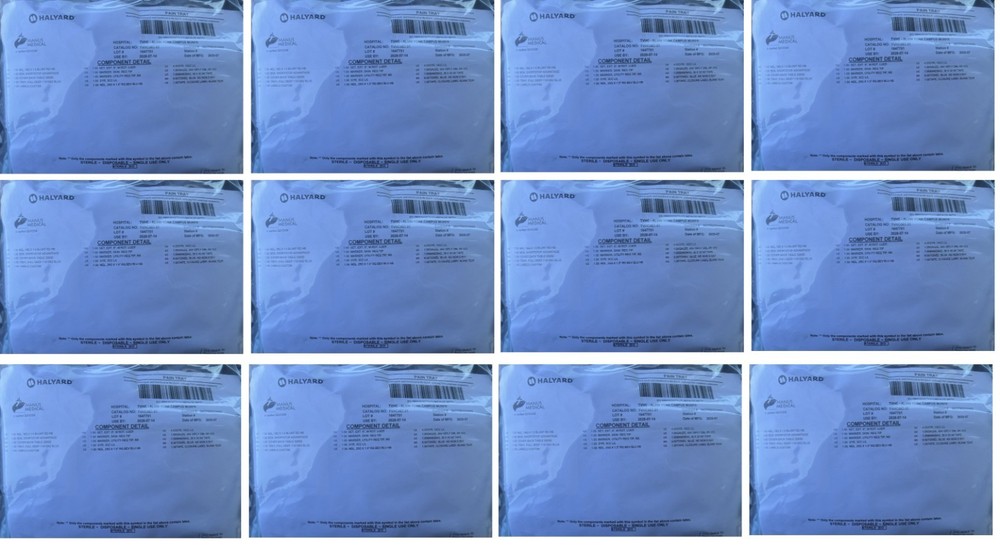 Halyard Pain Tray Sterile Disposable Single Use TVHC003-01 EXP 2028 Lot of 12