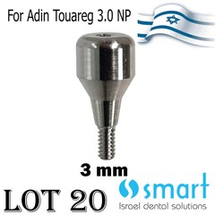 Lot x20 Adin Touareg CloseFit 2.0mm NP 3.0 Healing cap 3mm height