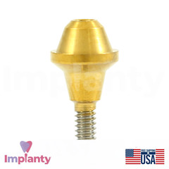 5x Dental Straight Multi Unit NP Conical Connection 2.25mm Plastic Sleeve Set