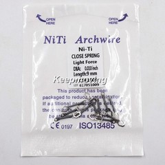 10Pc/Pack Dental Orthodontic NiTi Closed Coil Spring 6 Size 0.010 012”*6 9 12mm