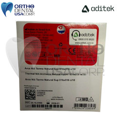 Thermal Niti Archwire Natural Upper 016×016 pack x 10 Orthodentalusa USA seller