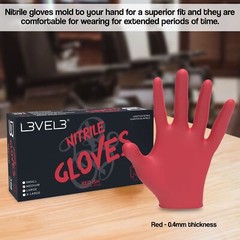 Fuchsia Nitrile Gloves Pack of 100 Touch Screen Compatible Salon and Food Use