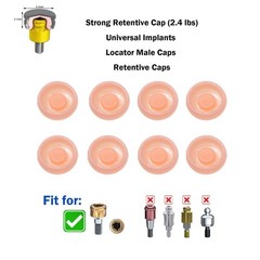 Dental Universal for Zest Locator System Replacement Retention Male Caps Insert