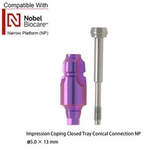Nobel Biocare Impression Transfer Coping Open Close Tray for NP/RP Hex Platform