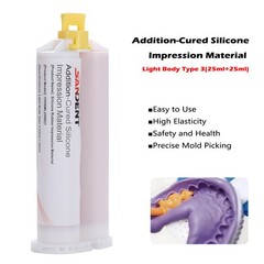 SANDENT Dental Elastomeric Impression Material Fast Body Fast Set Type 5 Tips