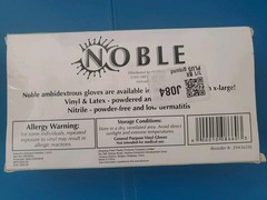 Noble Products Powder-Free Disposable Clear Vinyl Gloves – X-Large – 100/Case