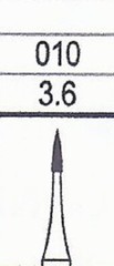 FG7902 Premium Carbide Needle Bur 12 Blades Trim & Finish 5pk