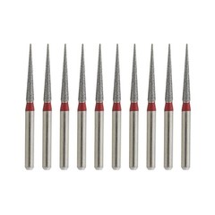 Dental Diamond Burs FG 850/016F Round End Taper Fine Grit Red High Speed Dia Bur